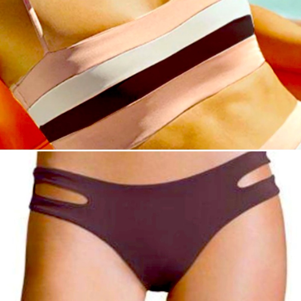 L*Space Blush and Chocolate Bikini Set